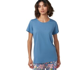 HUE Women's Solid Short-Sleeve Scoop-Neck Pajama T-Shirt Size S NWT